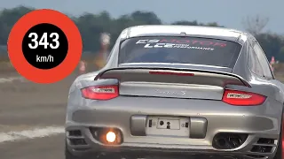 1300HP Porsche 997 Turbo S LCE Acceleration 0-340 - Extreme Fast Top Speed