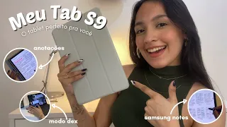 Minha experiência com o Tab S9 | É bom pra estudar? | acessórios, samsung notes, dicas | CONTEI TUDO