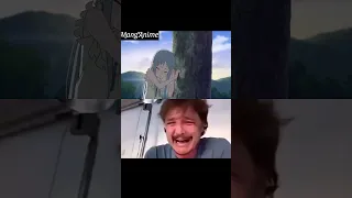 Pedro Pascal Crying at Menma Anohana's death #shorts #pedropascal #crying #menma #sad #death #anime