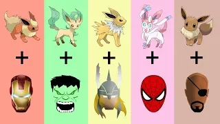 Requests #7: Eeveelutions + The Avengers - Funny Pokemon Fusion (Episode 2)