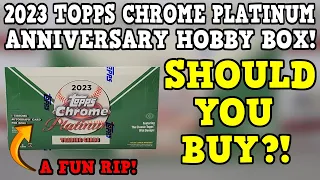 SHOULD YOU BUY?! 2023 Topps Chrome Platinum Anniversary Baseball Hobby Box Opening and Review!