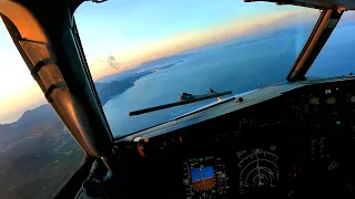 4K - Boeing 737-800 Evening landing in Corfu