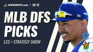 MLB DFS PICKS: LCS STRATEGY SHOW MONDAY 10/12 DRAFTKINGS + FANDUEL