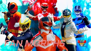 POWER RANGER/SUPER SENTAI FAN MORPHS (MMPR, Time Force, Gokaiger, Shinkenger, Dino Fury)