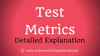 Test Metrics in Software Testing - Product Metrics & Process Metrics