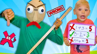 WroNg Answer On First Day Of School! | Baldi's Basics Homeschool!