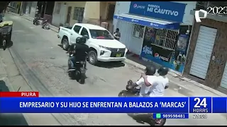 Piura: empresarios se defienden a balazos y hacen huir a delincuentes