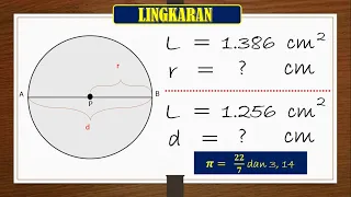 Cara Menghitung Jari-Jari Dan Diameter Lingkaran Jika Diketahui Luasnya