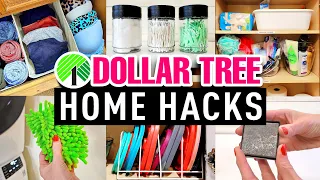 DOLLAR TREE HOME HACKS For Everyday REAL Life Organization & Storage!