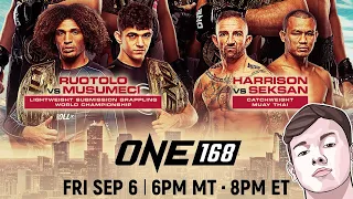 Kade Ruotolo vs Mikey Musumeci Grappling Super Fight & Liam Harrison vs Seksan Added To ONE 168!!