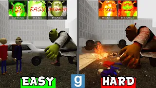 Gmod: Shrek Nextbot – 5 Levels of difficulty // We are leaving by car from Shrek █ Garry's Mod █