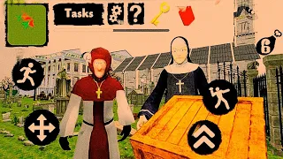 Монах и монашка самые странные соседи гренни. Nun and Monk neighbor escape.