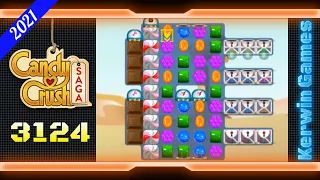 Candy Crush Saga Level 3124 - No Boosters - 22 moves (2021)
