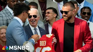 LIVE: Biden welcomes Kansas City Chiefs’ Mahomes, Kelce & Butker to White House