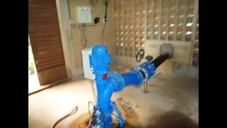 Micro hydro turbine generator load test Vertical type Tubular turbine for low head micro hydropower