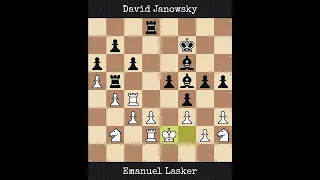 Emanuel Lasker vs David Janowsky | New York, USA (1924)