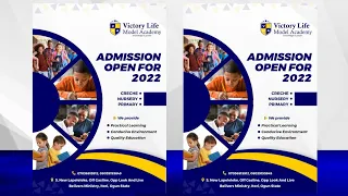 How to design school admission flyer in Corel draw