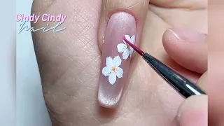 Cindy nail Art Part108 Cute Nail Art 2024 💦 Fun & Easy Water Marble Nail Design Compilation!