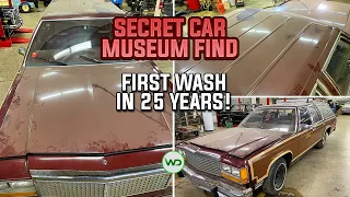 SECRET CAR MUSEUM FIND First Wash In 25 Years of a Ford & EXTREMELY RARE Car Collection Tour!