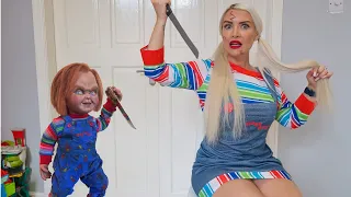 Chucky Surprises His New Bride!!