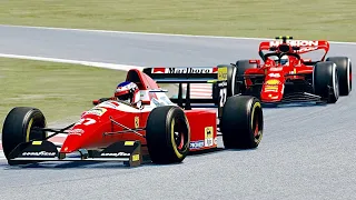 Ferrari F1 2022 vs Ferrari F1 1993 at Suzuka GP