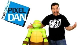 Nickelodeon Teenage Mutant Ninja Turtles 4 Foot Tall Michelangelo Figure Video Review