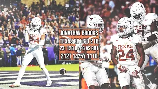 Texas RB JONATHON BROOKS 2023 Highlights I 2024 NFL Draft