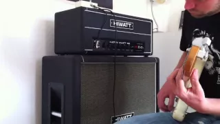 Hiwatt DR103 Custom 100 (1976) with matching 4x12 with Fanes and my personal Strat
