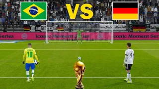 Brazil vs Germany FINAL - Penalty Shootout - FIFA World Cup - eFootball PES Gameplay