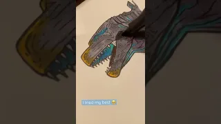 Drawing Godzilla