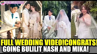 Full Wedding Video of Nash Aguas and Mika Dela Cruz! Congratulations! TULOY ang Wedding Kahit Maulan