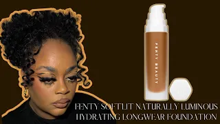 NEW! Fenty Soft’Lit Naturally Luminous Hydrating longwewr foundation review + Wear test