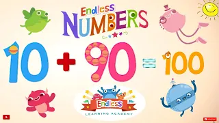 Endless Numbers 100 | Learn Number One-hundred | Fun Learning for Kids