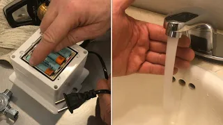 installing an AUTOMATIC “sink faucet” (infrared sensor)