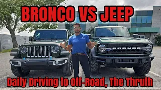 Bronco vs Jeep Wrangler! Which is the better Daily Driver, Off-Road Machine?