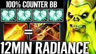 🔥 WTF 12min Radiance Necrophos MID - 100% K.O Bristleback Cancer Meta by Gunnar Dota 2 Pro