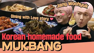 Korean Homemade Food Mukbang with Jang Woohyuk!(and Beaitiful Love Story🥰)