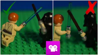 How to make a good Stop Motion LEGO Lightsaber Battle with 4 simple steps