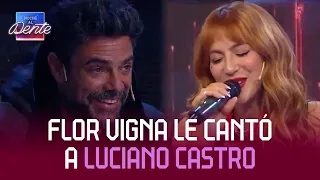 FLOR VIGNA le cantó a LUCIANO CASTRO ¡en vivo!