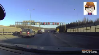 Получил за компанию   ДТП на КАД 15 03 2015