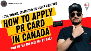 How to apply for a lost, stolen, destroyed or never received PR (Permanent Resident) Card in Canada.