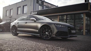 Audi RS7 оклеен в плёнку 3М 1080 Satin Dark Grey