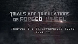 Trials and Tribulations of Forged Wheel | Chapter 5  Environmental Tests Part II