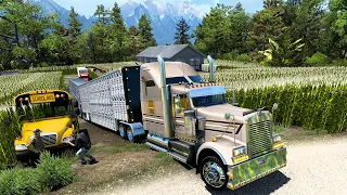 Salida DIFICIL Con La Kenworth W900 Restaurada Y Accidente Mexico Ats mods