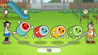 MGT - Taiko no Tatsujin: Drum 'n' Fun! - Long Jump Rope on Both Difficulties