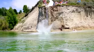 Huge 40 Foot Slip N Slide Off a Cliff - Utah State