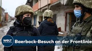 UKRAINE-KONFLIKT: Baerbock besucht Ostukraine - Macron bemüht, die Wogen zu glätten