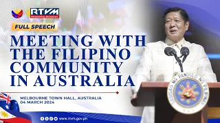 Meeting with the Filipino Community in Australia (Speech) 03/04/2024