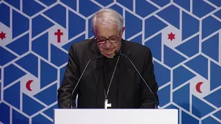 Monseigneur Gérard Defois, archevêque émérite de Lille, à la Conférence internationale de Paris