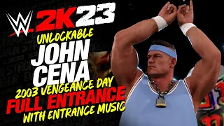 WWE 2K23 JOHN CENA 03 ENTRANCE - #WWE2K23 JOHN CENA VENGEANCE DAY 2003 UNLOCKABLE ENTRANCE